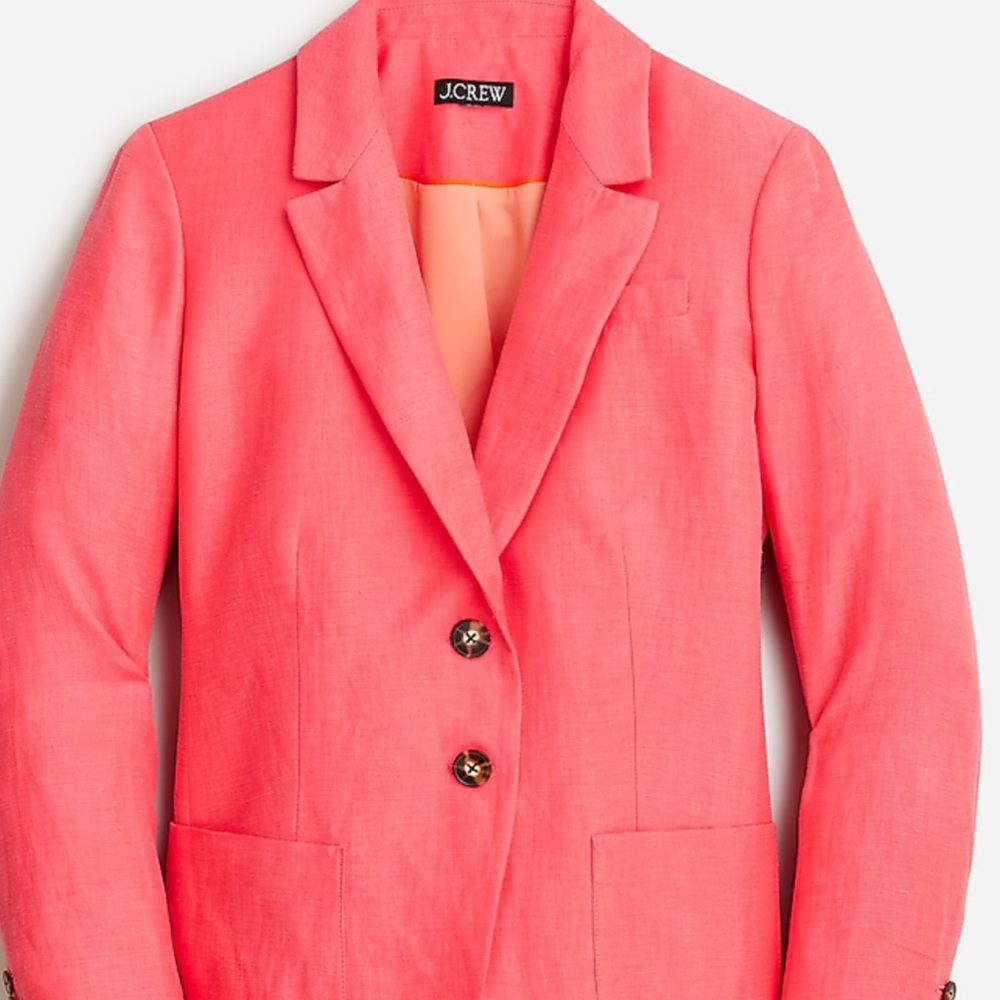 J. Crew Women's Helena Blazer in Chelsea linen-cupro blend